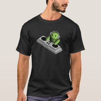 Android Robot Playing DJ Tee Shirt
