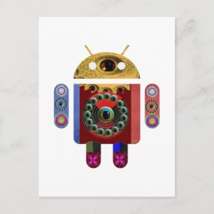ANDROID Robot Vykort