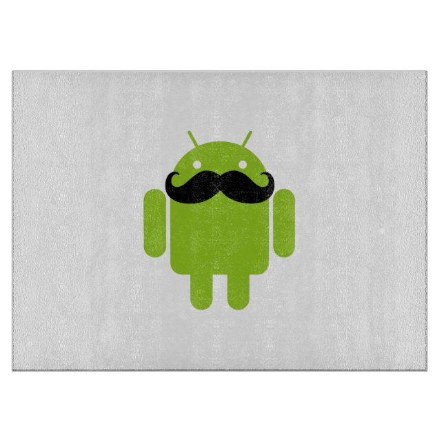 Android Robot Whimsical Mustache Stil (Framsidan)