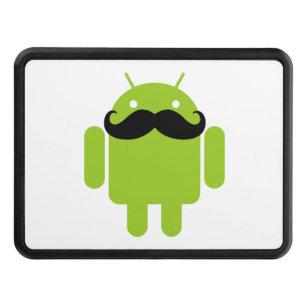 Android Robot Whimsical Mustache Stil Dragkroksskydd