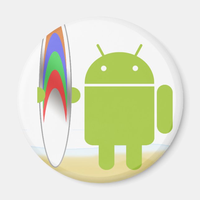 Android Surfer Magnet (Framsidan)