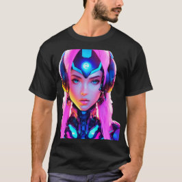 Android Techno Space Girl T Shirt