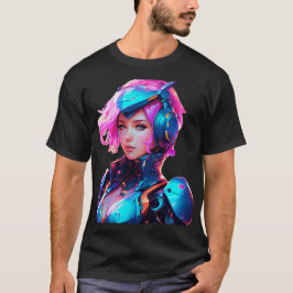 Android Techno Space Girl T Shirt
