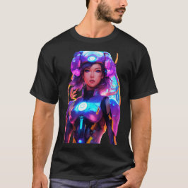 Android Techno Space Girl T Shirt