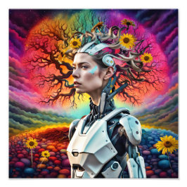 Android Träd Fototryck