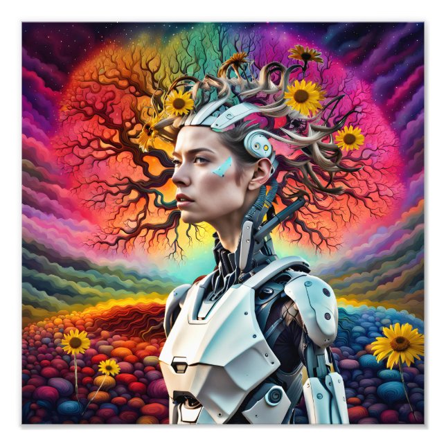 Android Träd Fototryck (Framsidan)