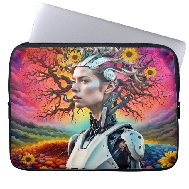 Android Träd Laptop Fodral (Framsidan)