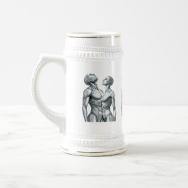Android Union: Cyborg Couple Ceramic Beer Stein Sejdel
