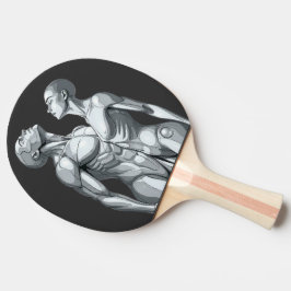 Android Union: Cyborg Couple Futuristic Planner Pingisracket
