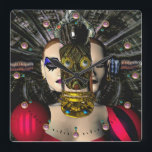 ANDROID XENIA SPACESHIP PILOT Science fiction Fyrkantig Klocka<br><div class="desc">Färgstark animering ram från vår science fiction-film HYPERION WORLD arbetar. Android Nanotech - Xenia 05 - Du kan se utskrifterna från pågående filmarbete på: htttp://www.webalice.it/baldesign3dBulgan&ämpel; Alessandro Lumini 3D-design och animering Florens-Italien Baldesign3d (c)</div>