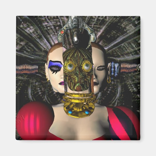 ANDROID XENIA SPACESHIP PILOT,Science fiction Magnet (Framsidan)