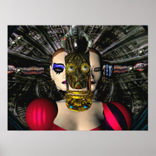 ANDROID XENIA SPACESHIP PILOT,Science fiction Poster