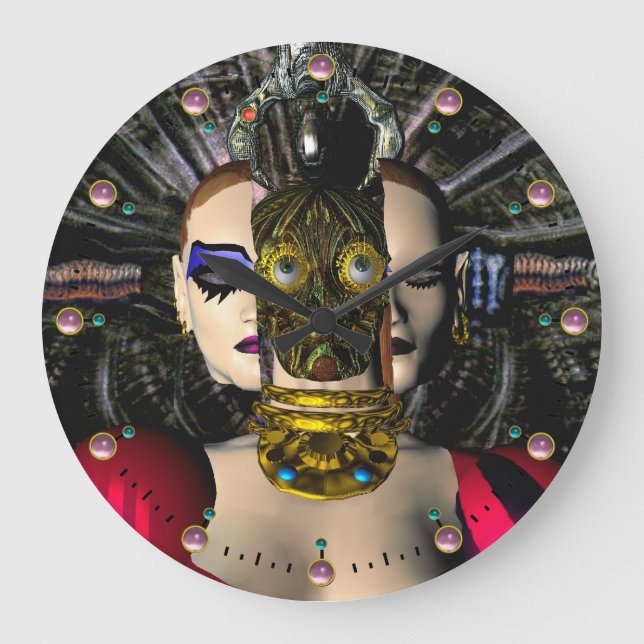 ANDROID XENIA SPACESHIP PILOT Science fiction Stor Klocka (Framsida)