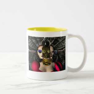 ANDROID XENIA SPACESHIP PILOT,Science fiction Två-Tonad Mugg