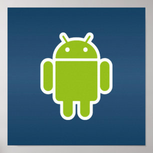 Androidblåttaffisch Poster