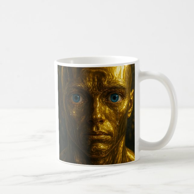 Androïde beaux yeux bleus kaffemugg (Höger)