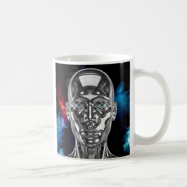 Androïde science fiction kaffemugg (Höger)