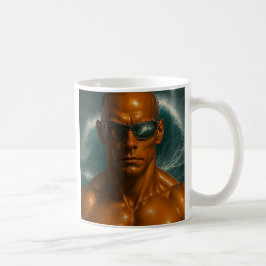 Androïde vague puissante kaffemugg