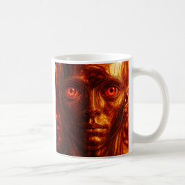Androïde yeux rouges kaffemugg