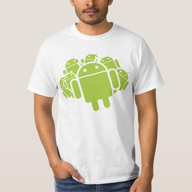 Androiden rusar tee shirt (Framsida)