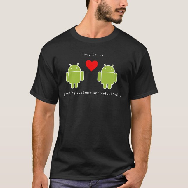 Androidkärlek är tröja (Framsida)