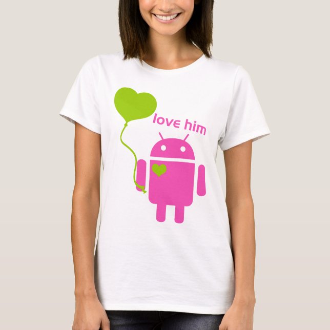 Androidkvinna grundläggande T-tröja Tröja (Framsida)