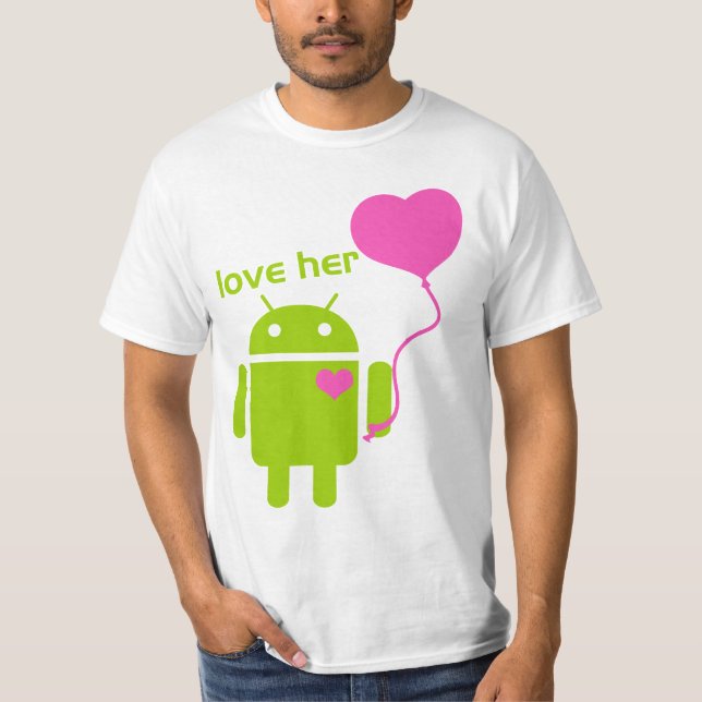 Androidmanar T-tröja Tee Shirt (Framsida)