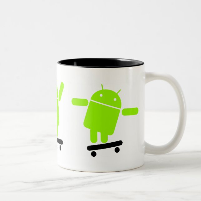 Androidmugg Två-Tonad Mugg (Höger)