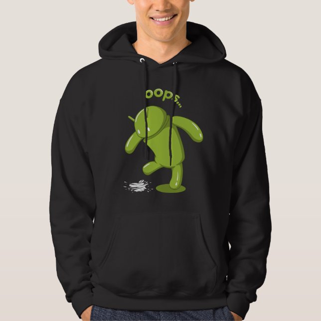 AndroidOops Hoodie V.2 (Framsida)