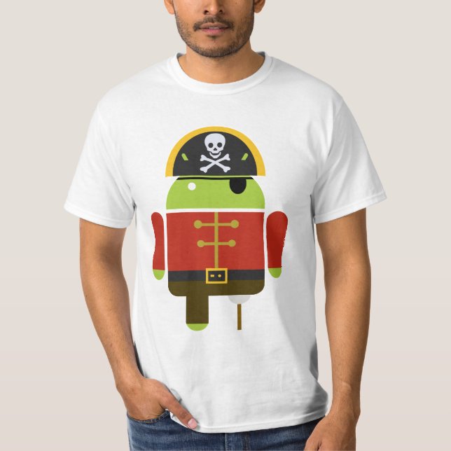 Androidpirat T-shirt (Framsida)