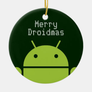 Androidprydnad Julgransprydnad Keramik