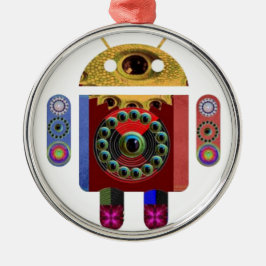 ANDROIDrobot Julgransprydnad Metall