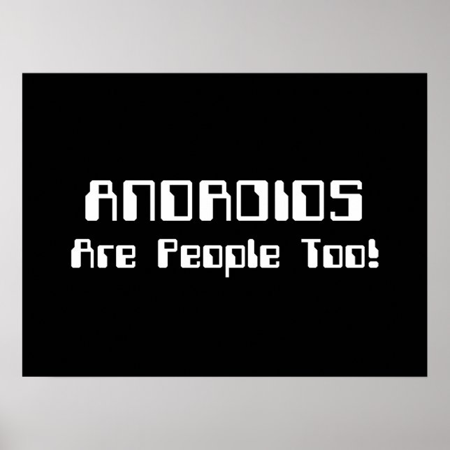 ANDROIDS är också människor! Poster (Framsidan)