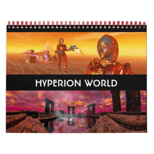 ANDROIDS ,CYBORGS FRÅN HYPERION WORLD 2017 Sci-Fi Kalender