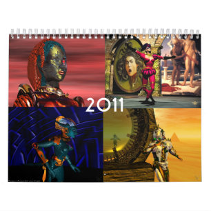 ANDROIDS ,CYBORGS FRÅN HYPERION WORLD 2017 Sci-Fi Kalender