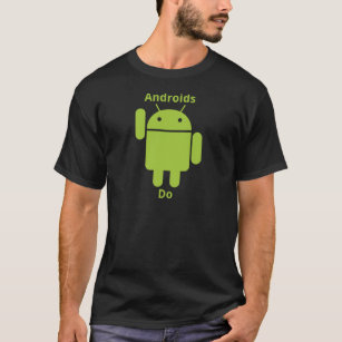 Androids gör mörk t-shirt