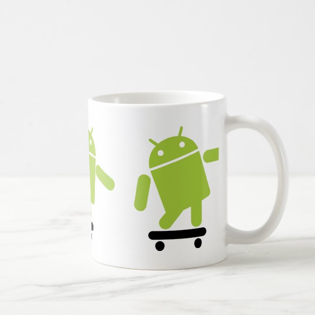 AndroidSkateboarding Kaffemugg (Höger)