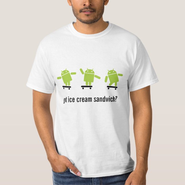 AndroidSkateboarding Tee Shirt (Framsida)