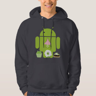 AndroidversionHoodie Sweatshirt Med Luva