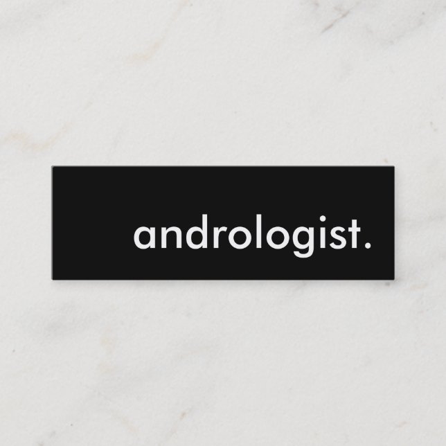 androlog. mini visitkort (Framsida)