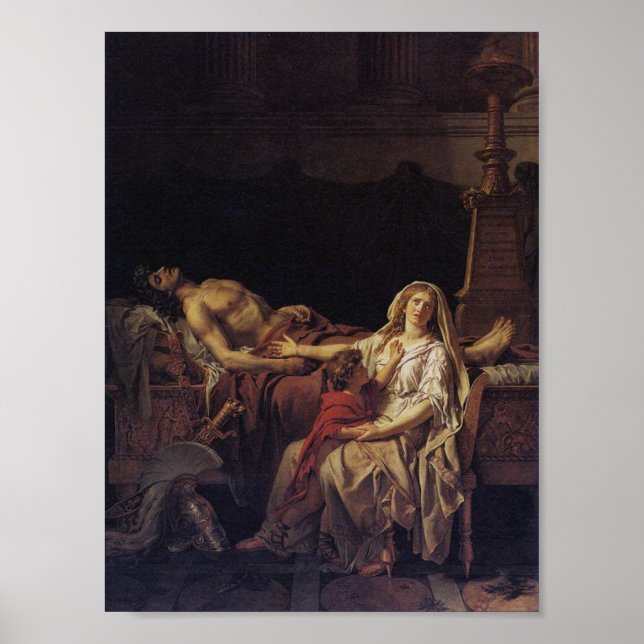 Andromache Mourning Hector Poster (Framsidan)