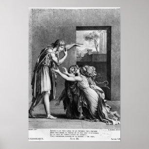 Andromache på foten av Pyrrhus Poster
