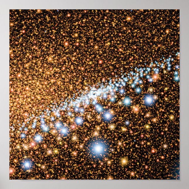 Andromeda Black Hål Blue Stars - Artist Concept Poster (Framsidan)