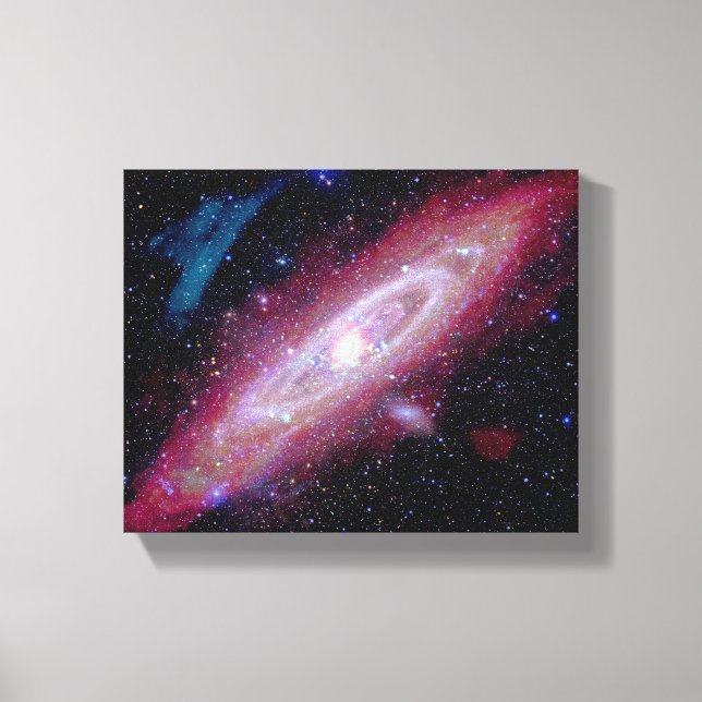 Andromeda Galaxy Messier 31 Composite Image Canvastryck (Framsida)