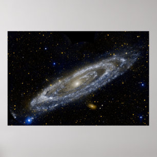 Andromeda galaxy milky cosmos universum poster