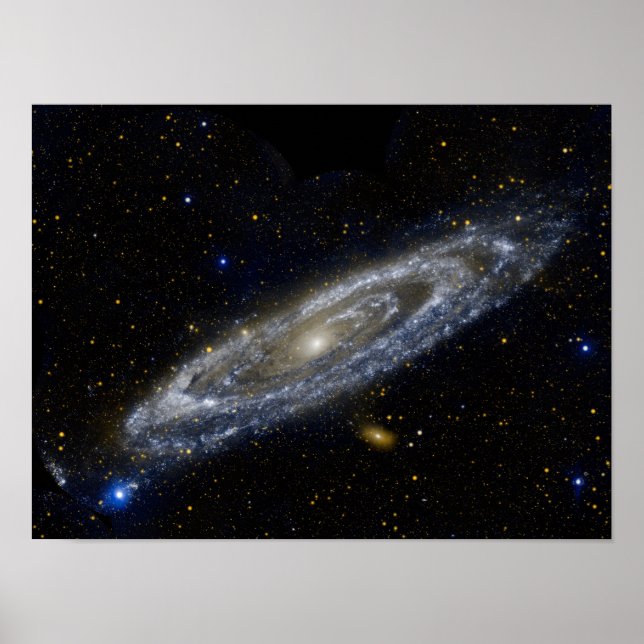 Andromeda galaxy milky cosmos universum poster (Framsidan)
