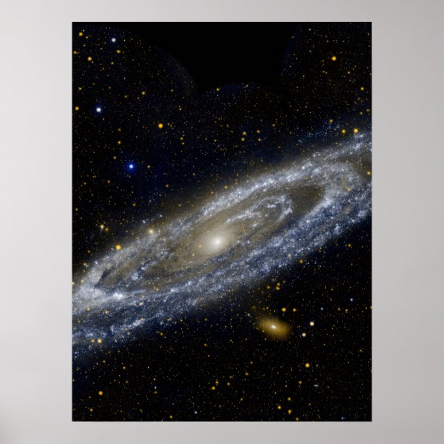 Andromeda galaxy milky cosmos universum poster (Framsidan)