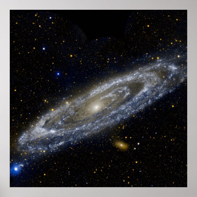 Andromeda galaxy milky cosmos universum poster (Framsidan)