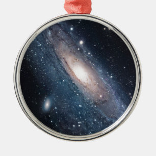 andromeda galaxy milky way cosmos universum julgransprydnad metall