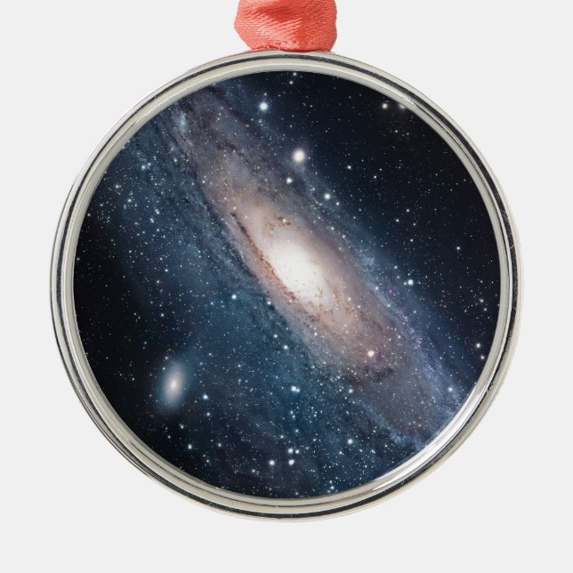 andromeda galaxy milky way cosmos universum julgransprydnad metall (Framsidan)